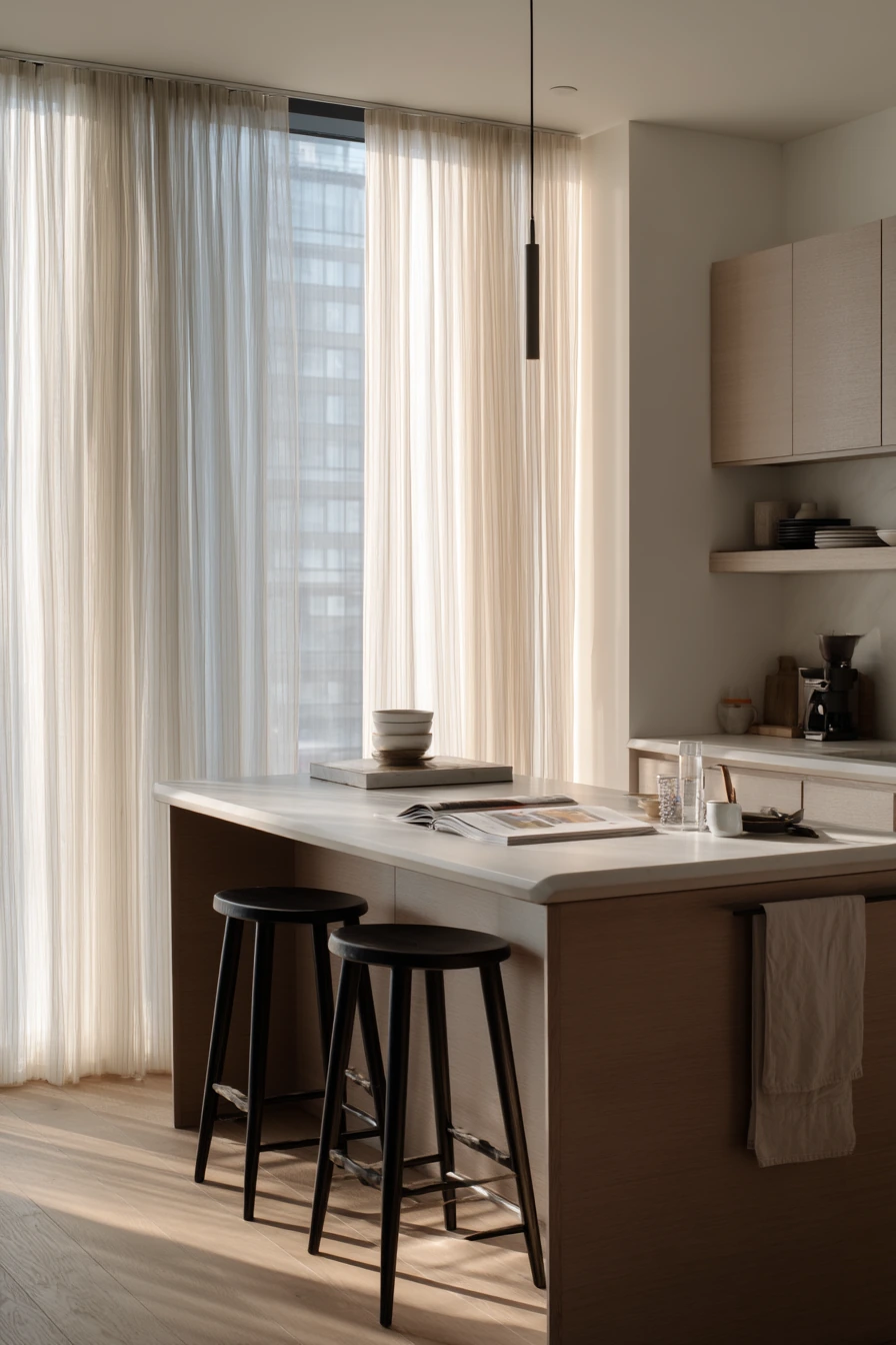 Minimal Modern Breakfast Bar at Home