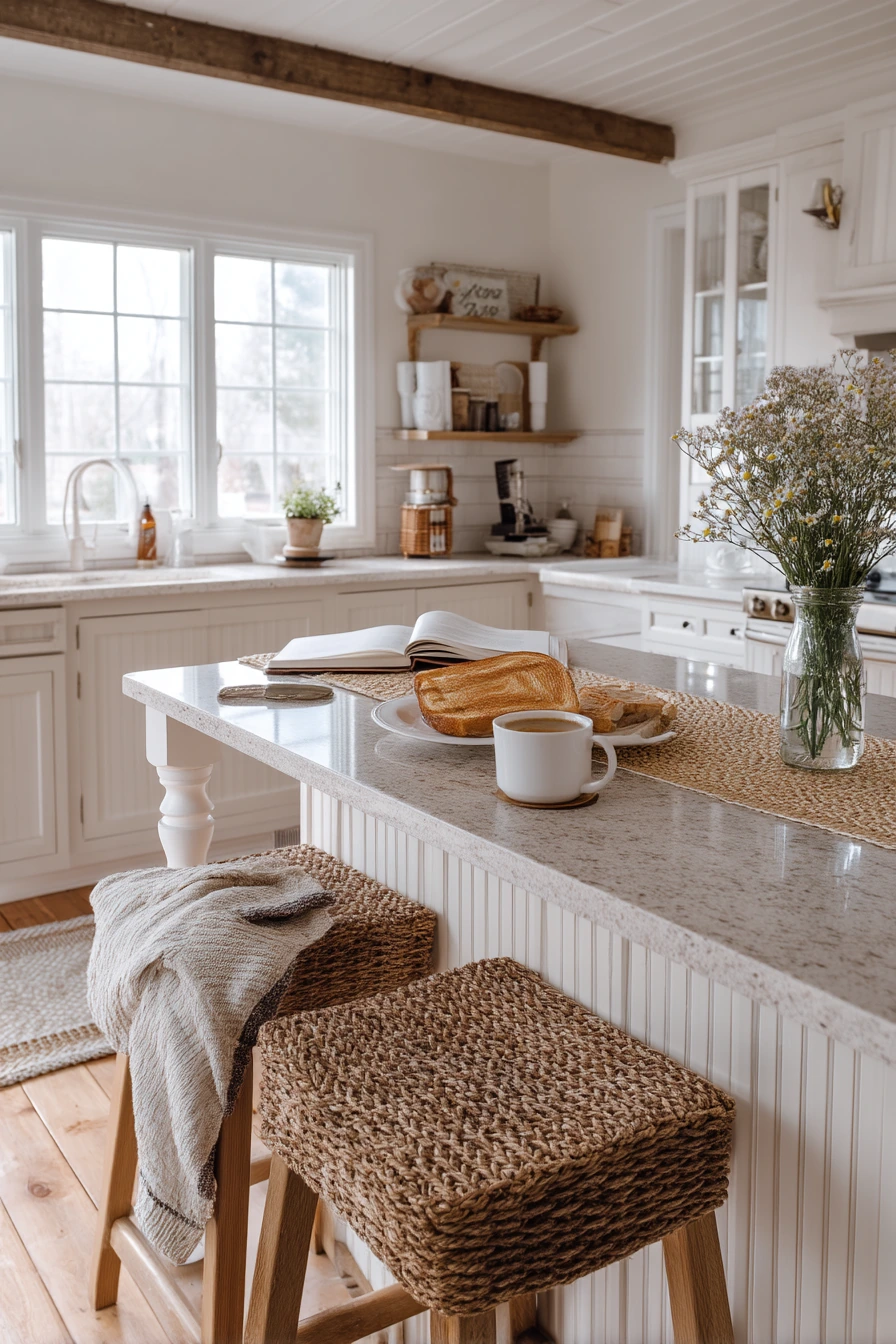 Cozy Farmhouse Breakfast Bar Corner