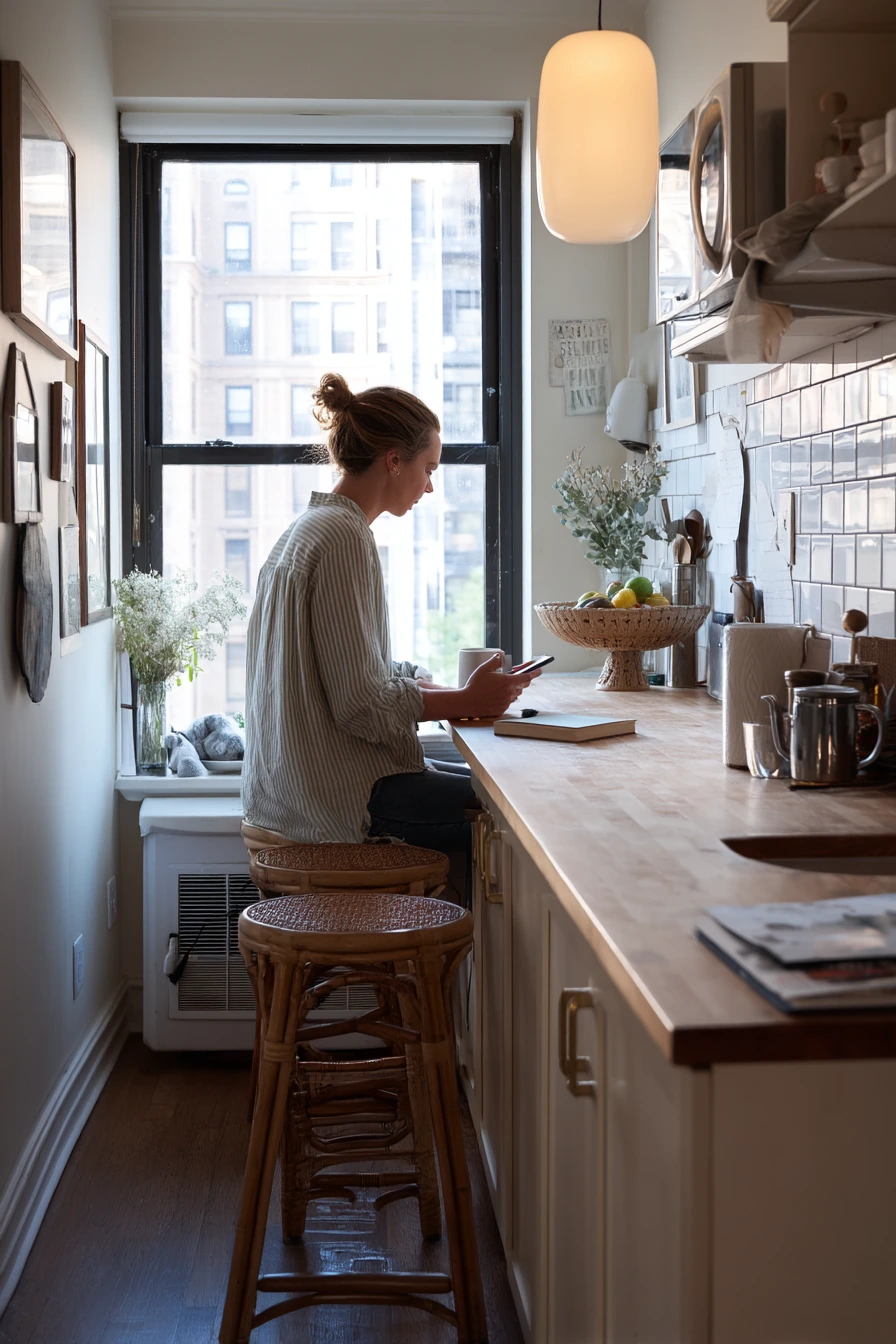 Small Galley Breakfast Bar for Two