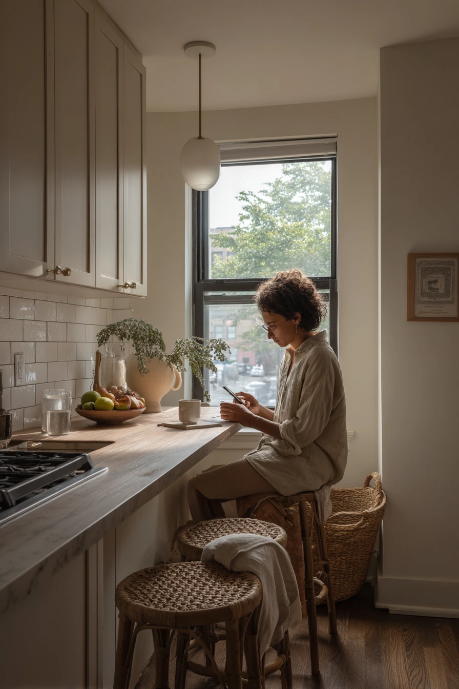 Small Galley Breakfast Bar for Two