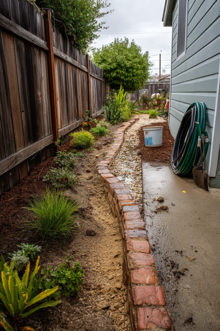 Side Yard Drainage Fix