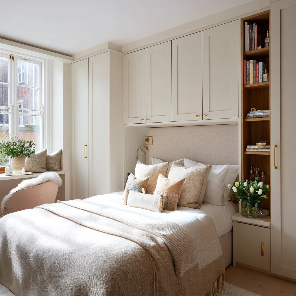 Couple’s Wardrobe Wall with Vanity Niche