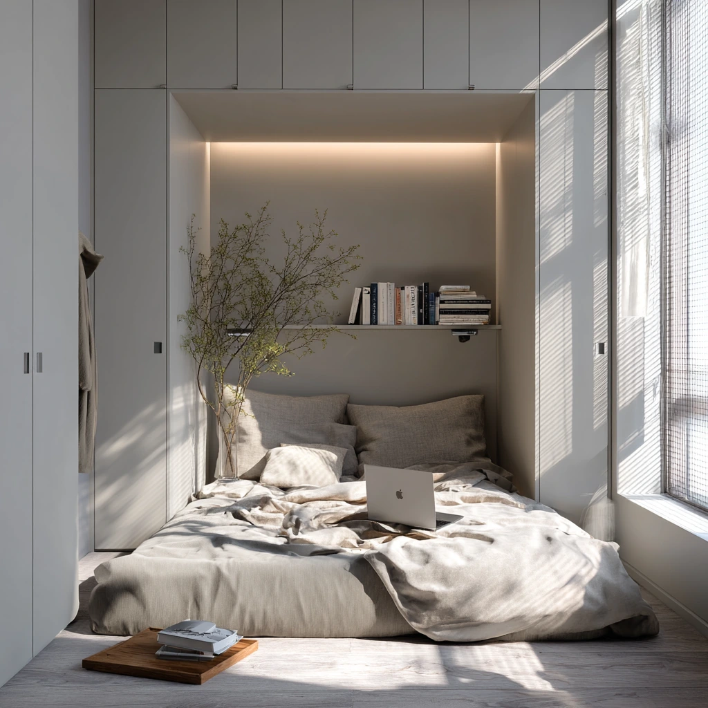 Studio Apartment Sleeping Wall