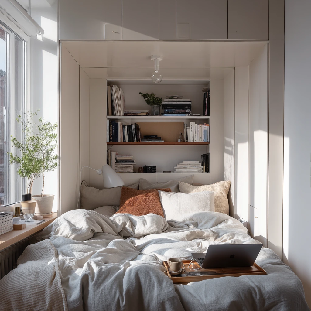 Studio Apartment Sleeping Wall