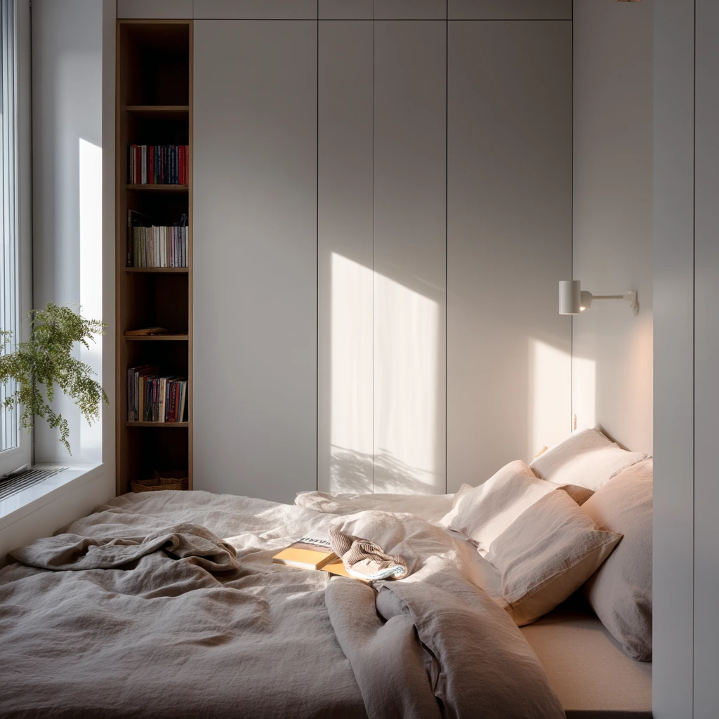 Small Bedroom Wardrobe Nook