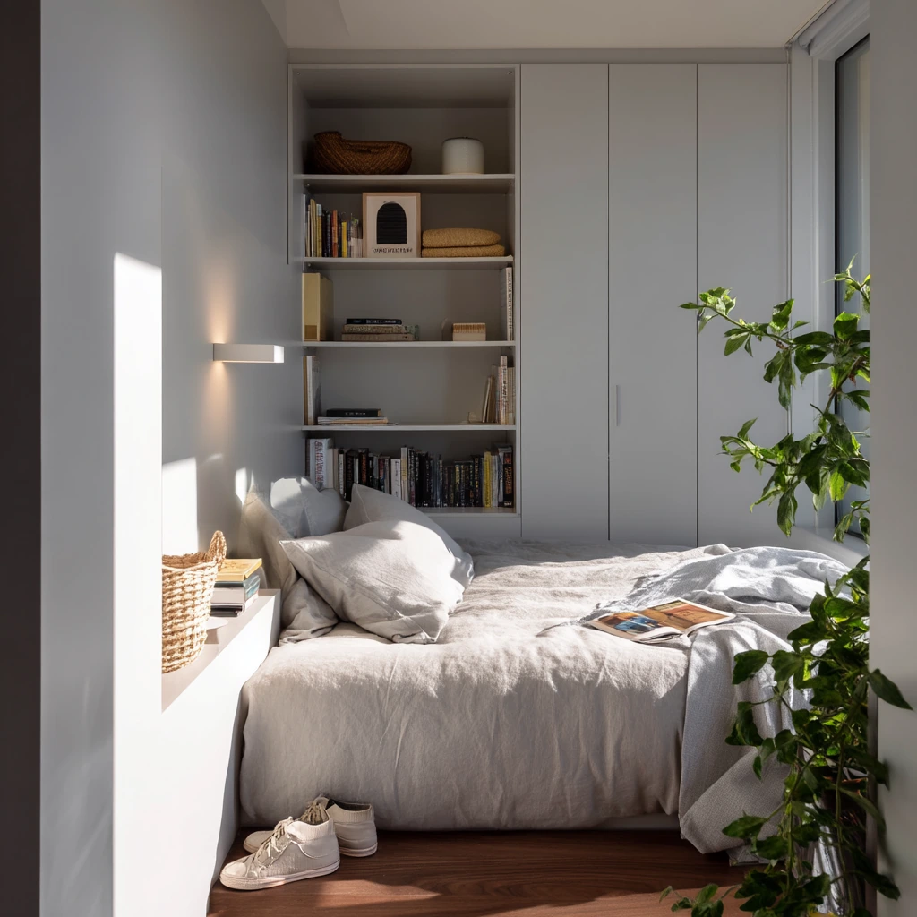 Small Bedroom Wardrobe Nook