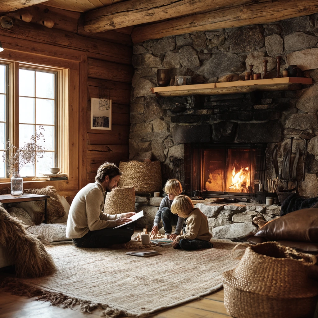 Family Cabin Hearth With Everyday Comfort
