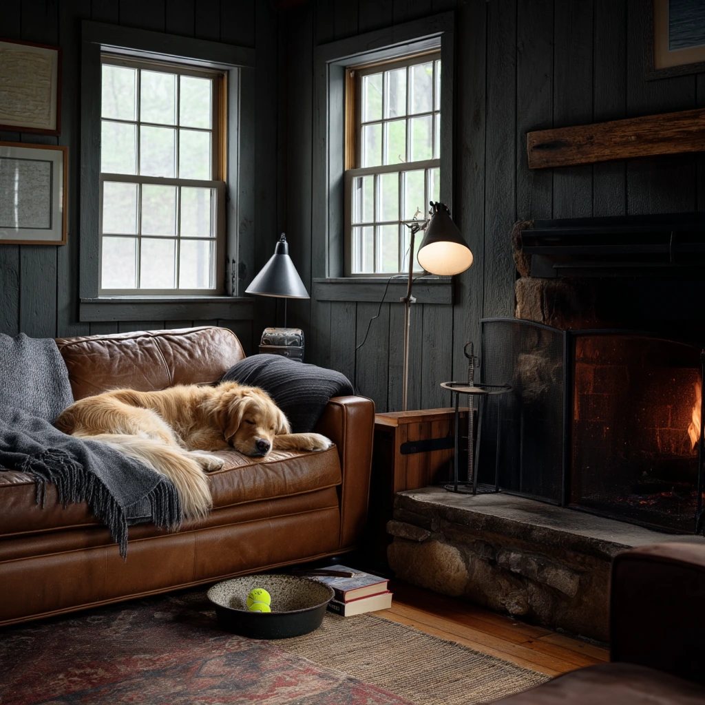 Pet-Friendly Cabin Hearth Corner