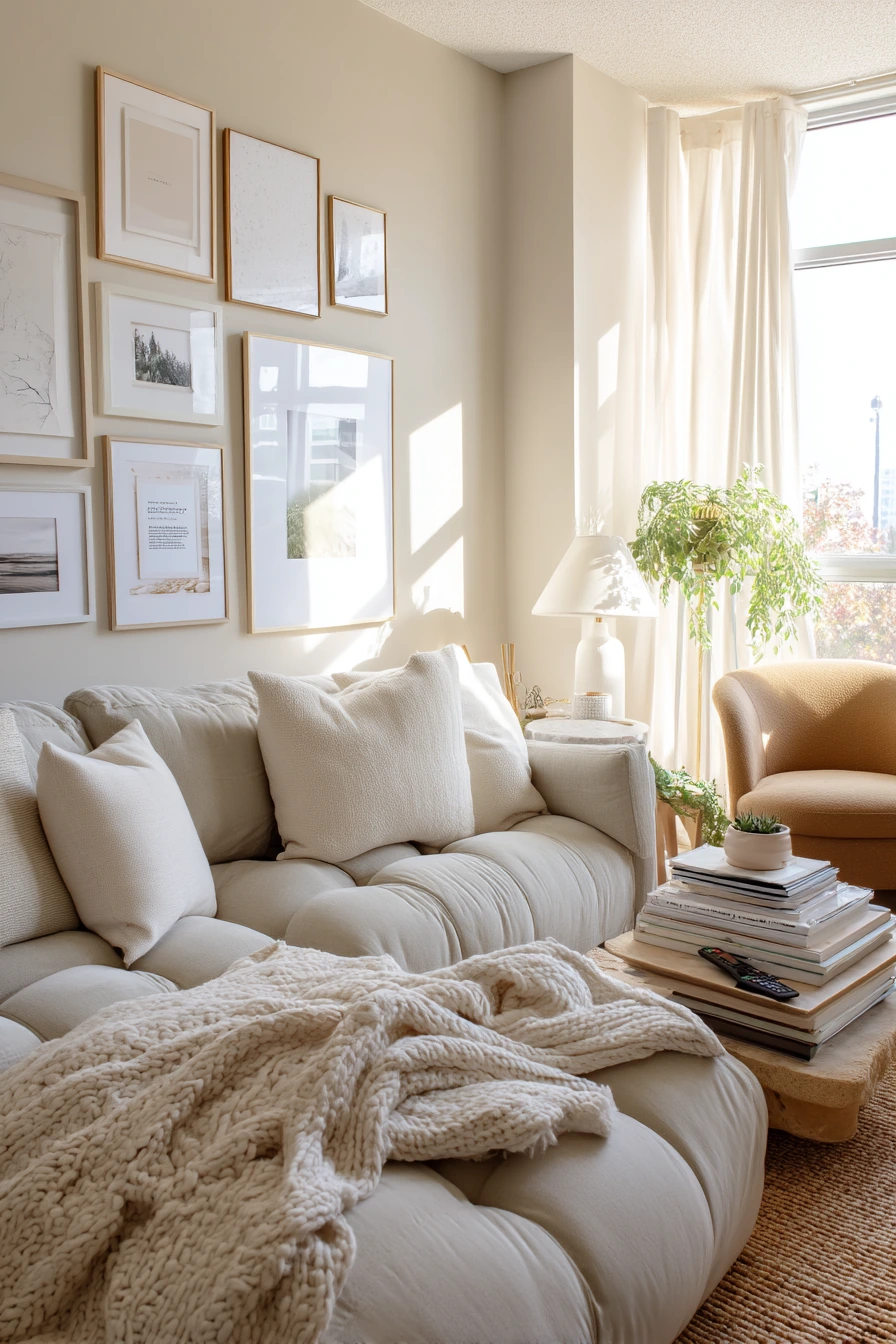 3. Renter-Friendly Camel Accents