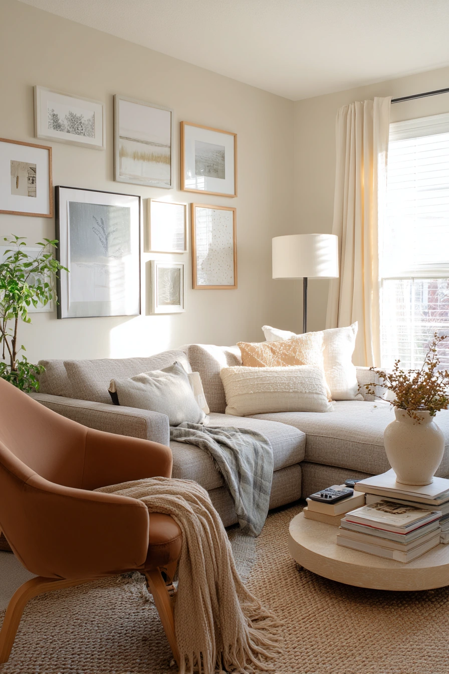 3. Renter-Friendly Camel Accents