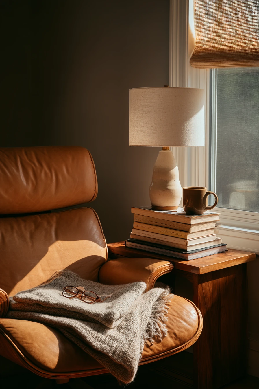 7. Product-Led Camel Chair Nook