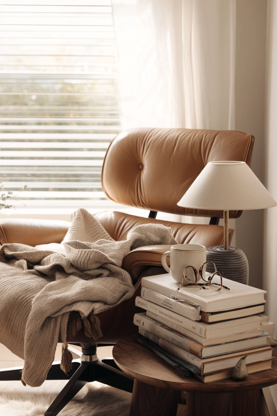 7. Product-Led Camel Chair Nook