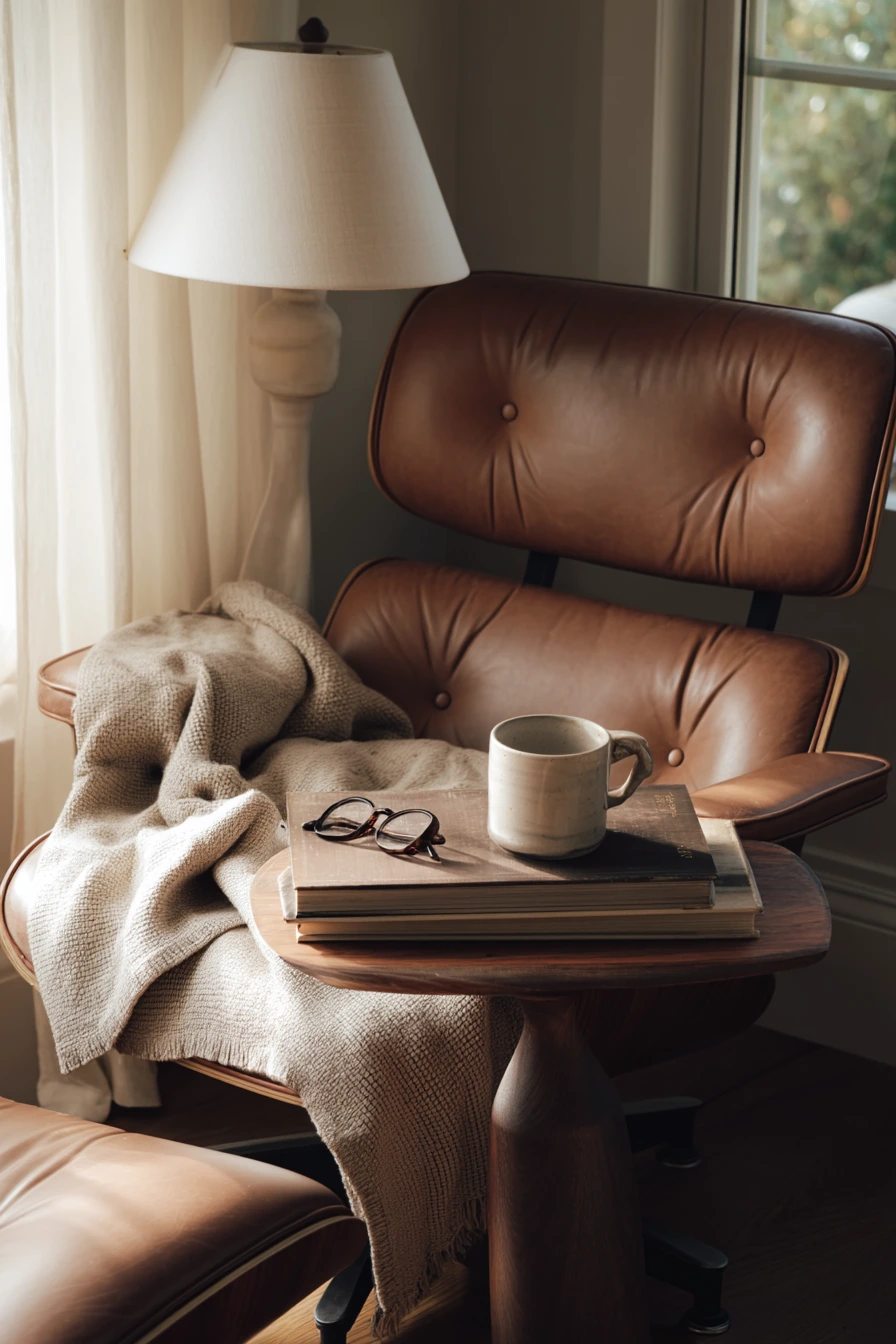 7. Product-Led Camel Chair Nook