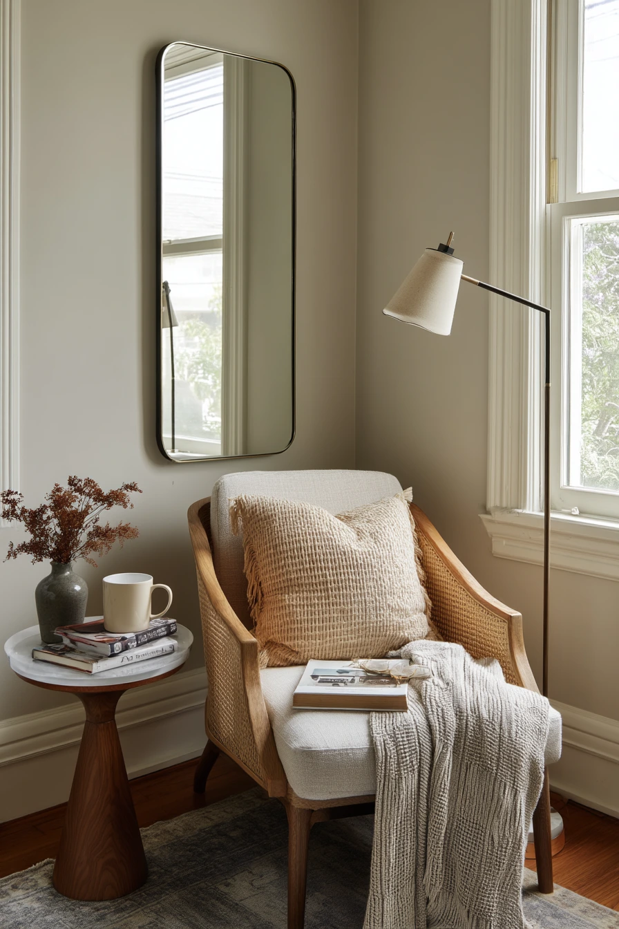 Compact Cane Seating Nook