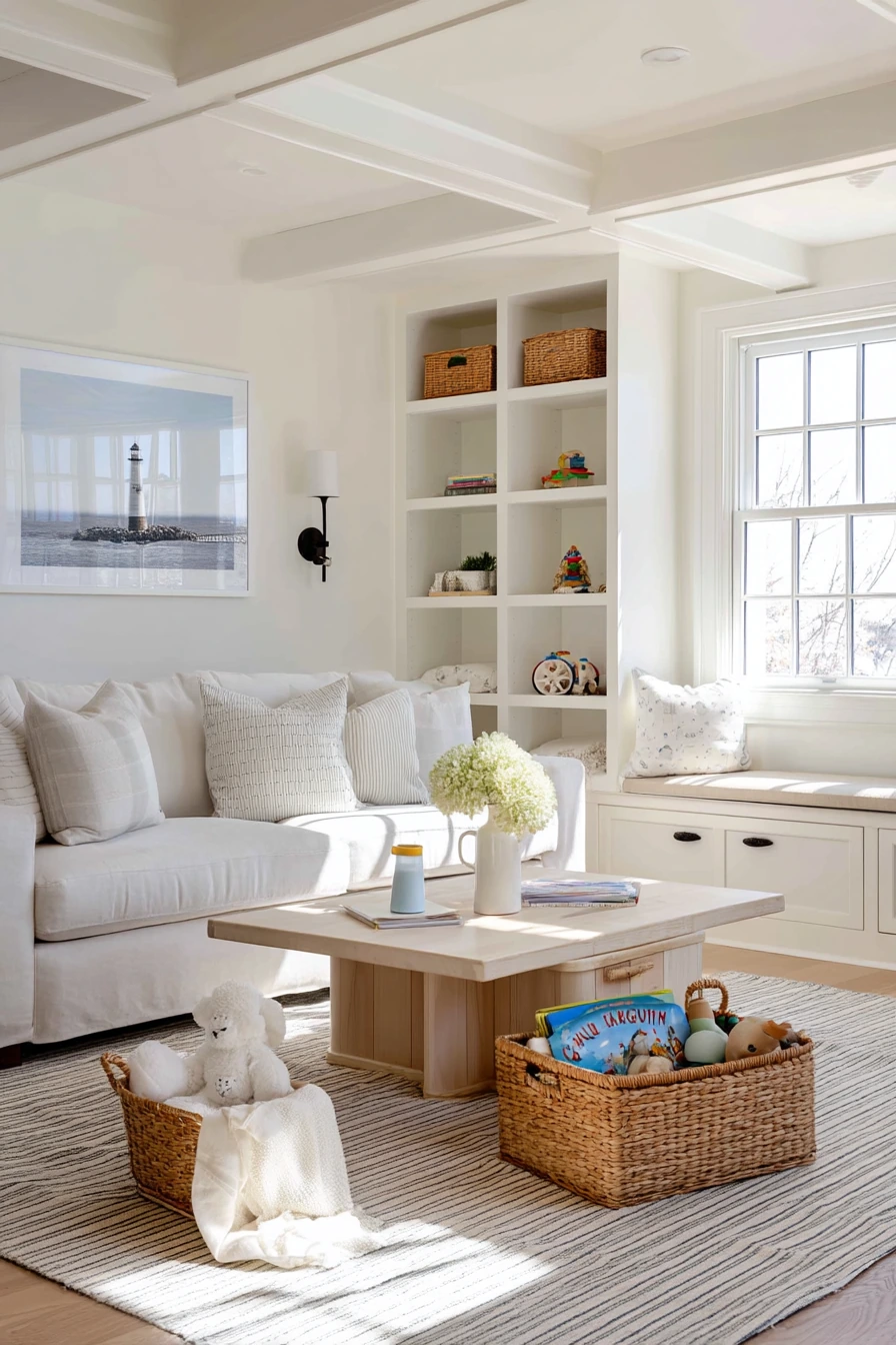 Playful Coastal Family Room