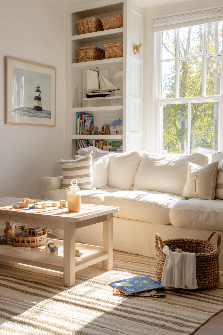 Playful Coastal Family Room