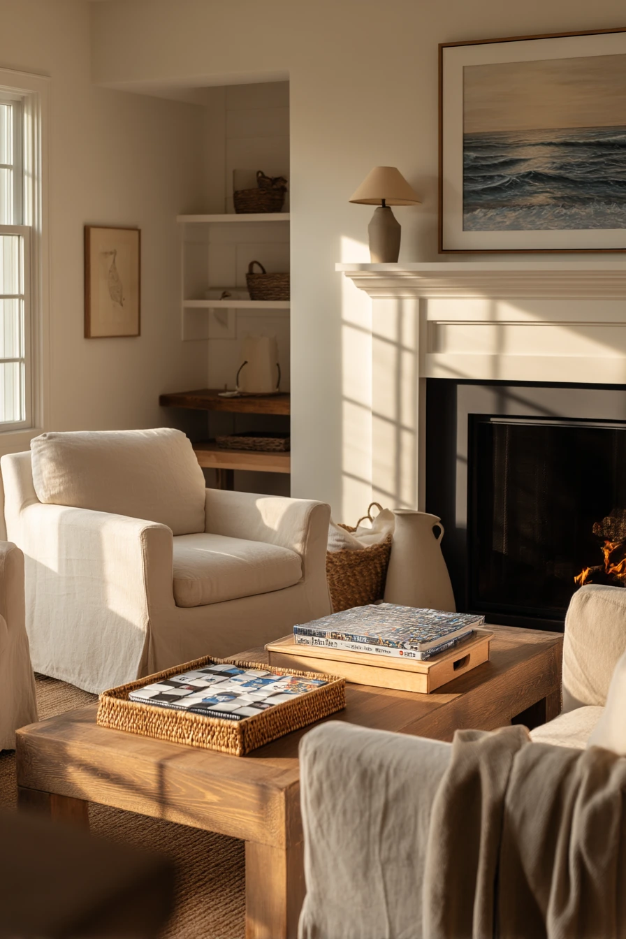 Fireplace and Conversation Seating