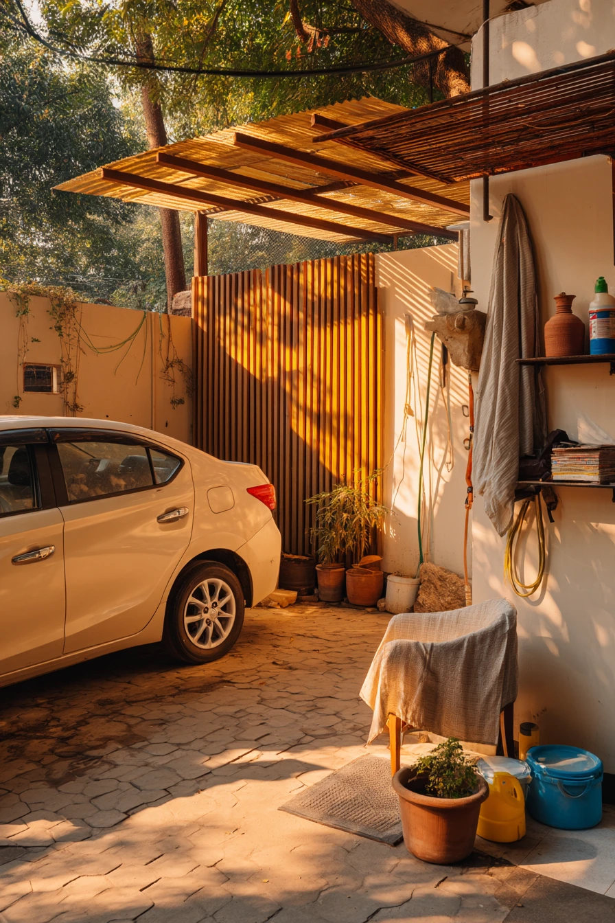 Budget-Friendly Car Porch With Clean DIY Upgrades