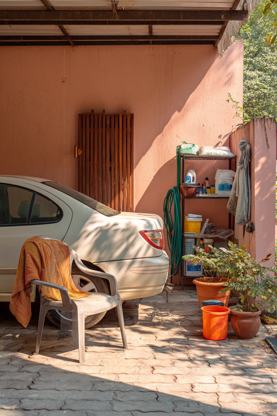 Budget-Friendly Car Porch With Clean DIY Upgrades