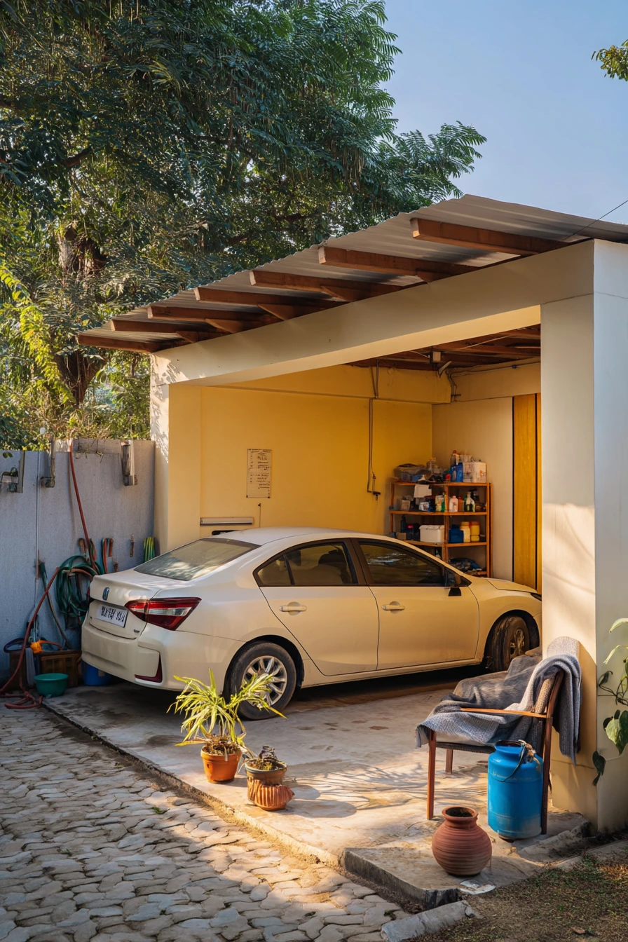 Budget-Friendly Car Porch With Clean DIY Upgrades