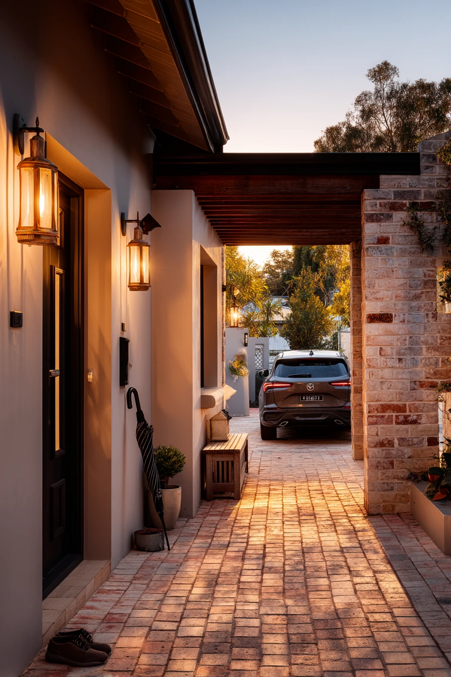 Courtyard-Style Porch With Evening Return Ritual