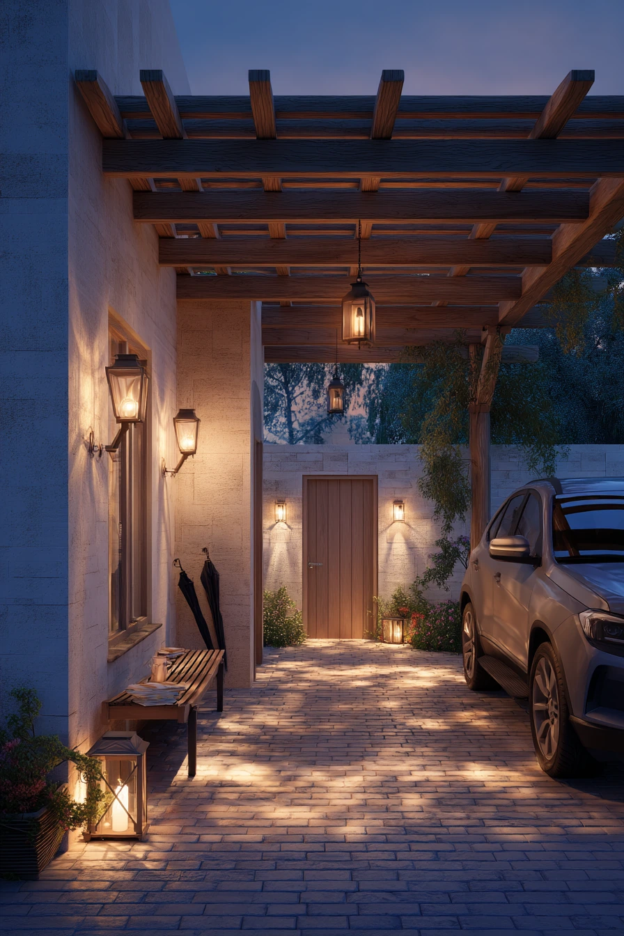 Courtyard-Style Porch With Evening Return Ritual