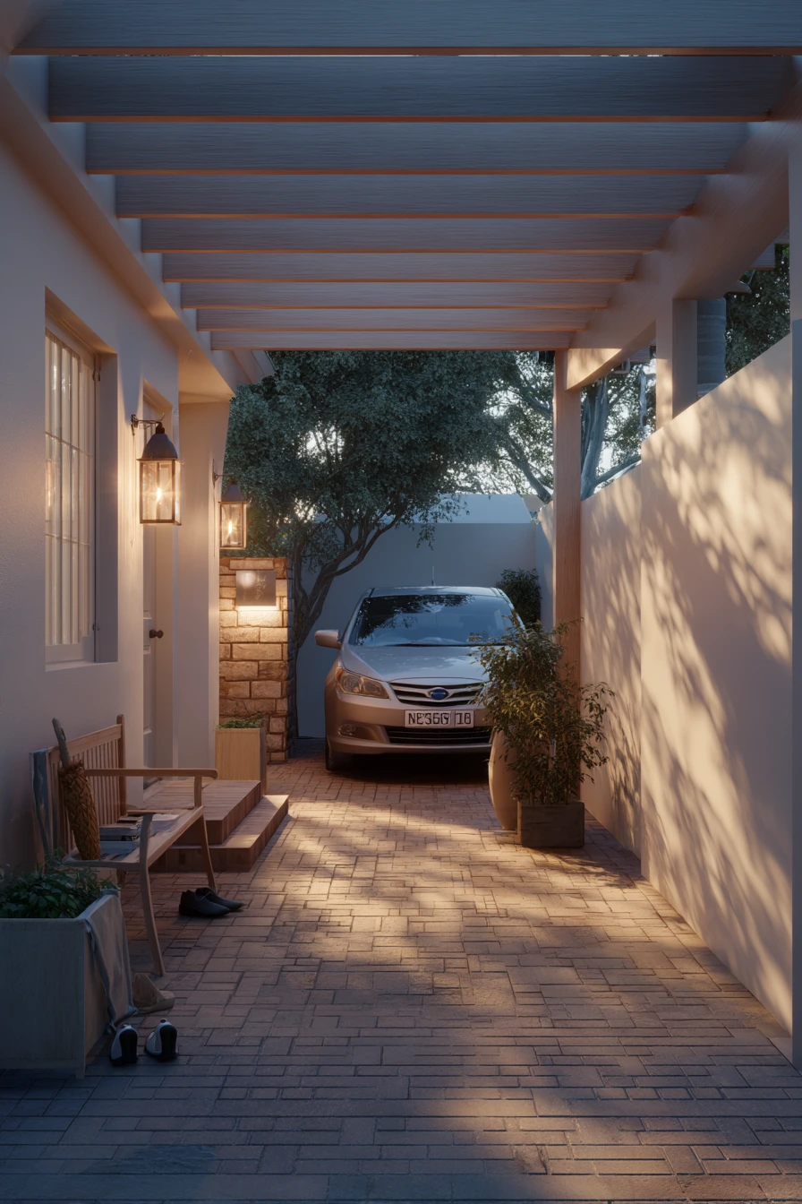 Courtyard-Style Porch With Evening Return Ritual