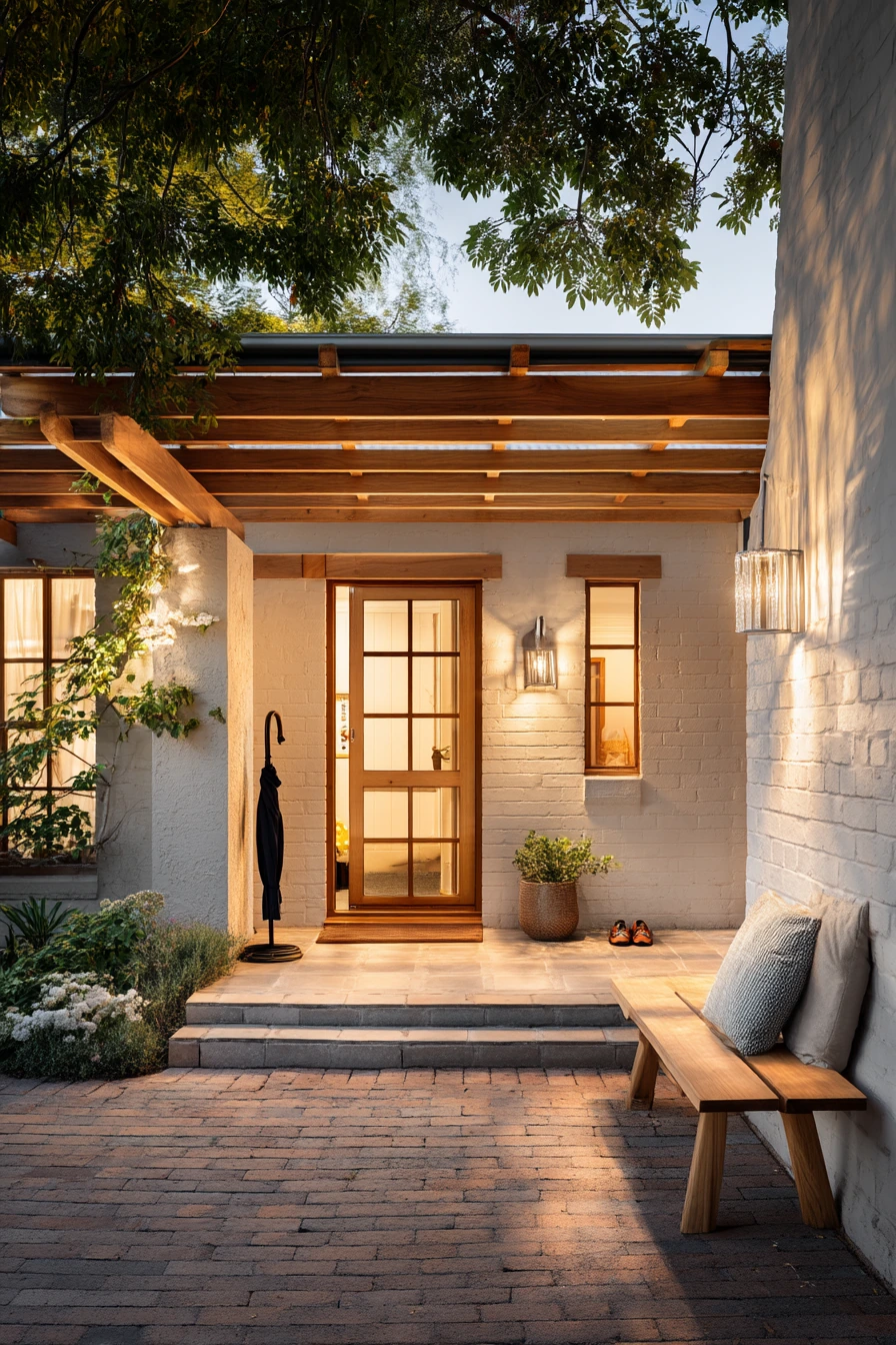 Courtyard-Style Porch With Evening Return Ritual