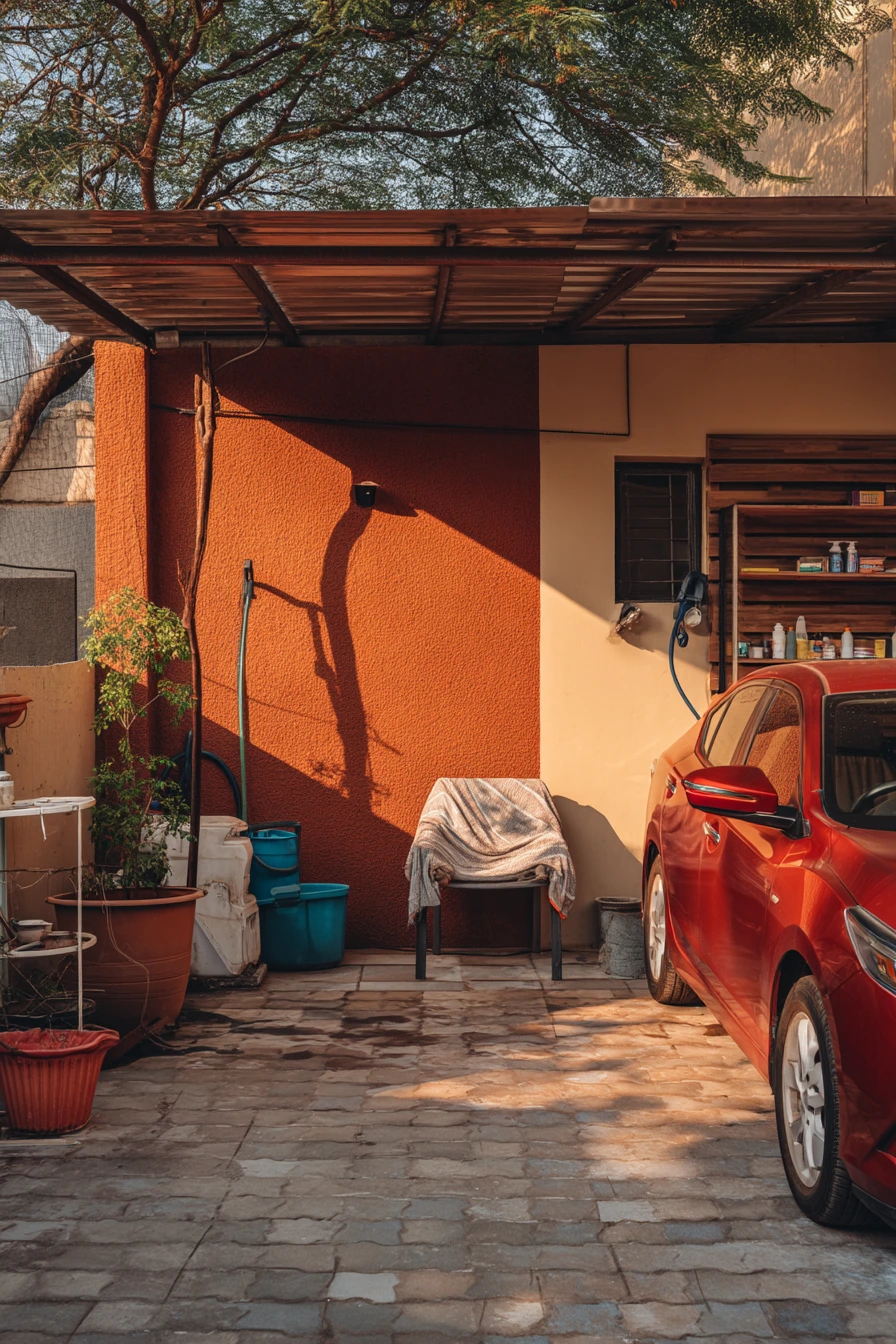 Budget-Friendly Car Porch With Clean DIY Upgrades