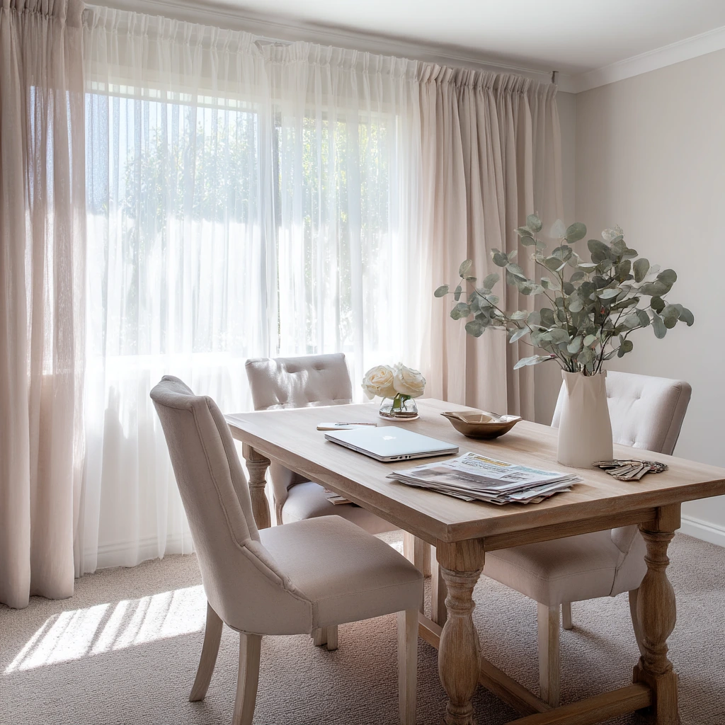 Work-From-Home Dining Room on Cozy Carpet