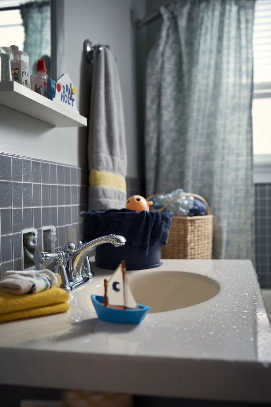 Easy-Clean Family Bathroom