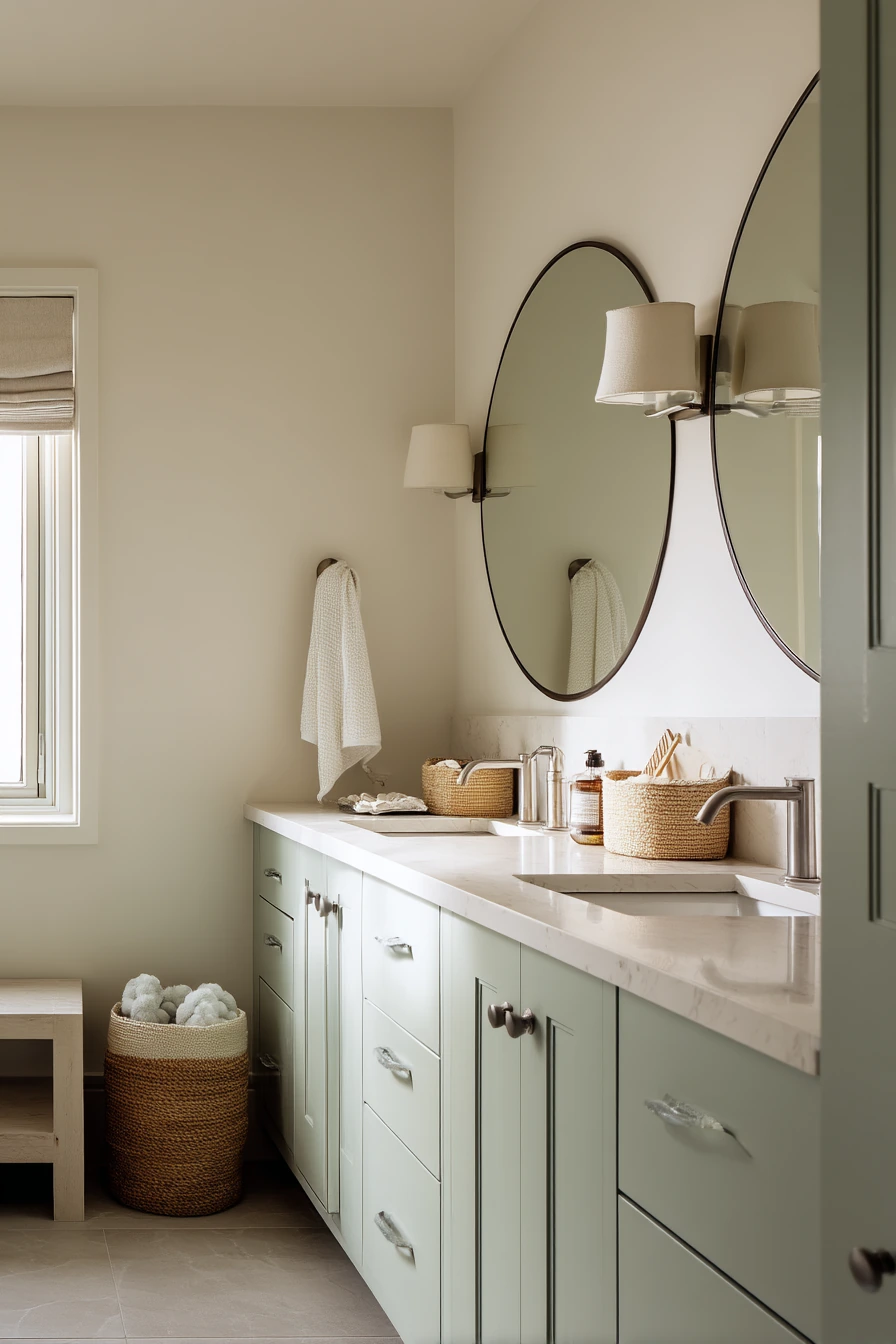 Shared Kids Bathroom, Morning Rush