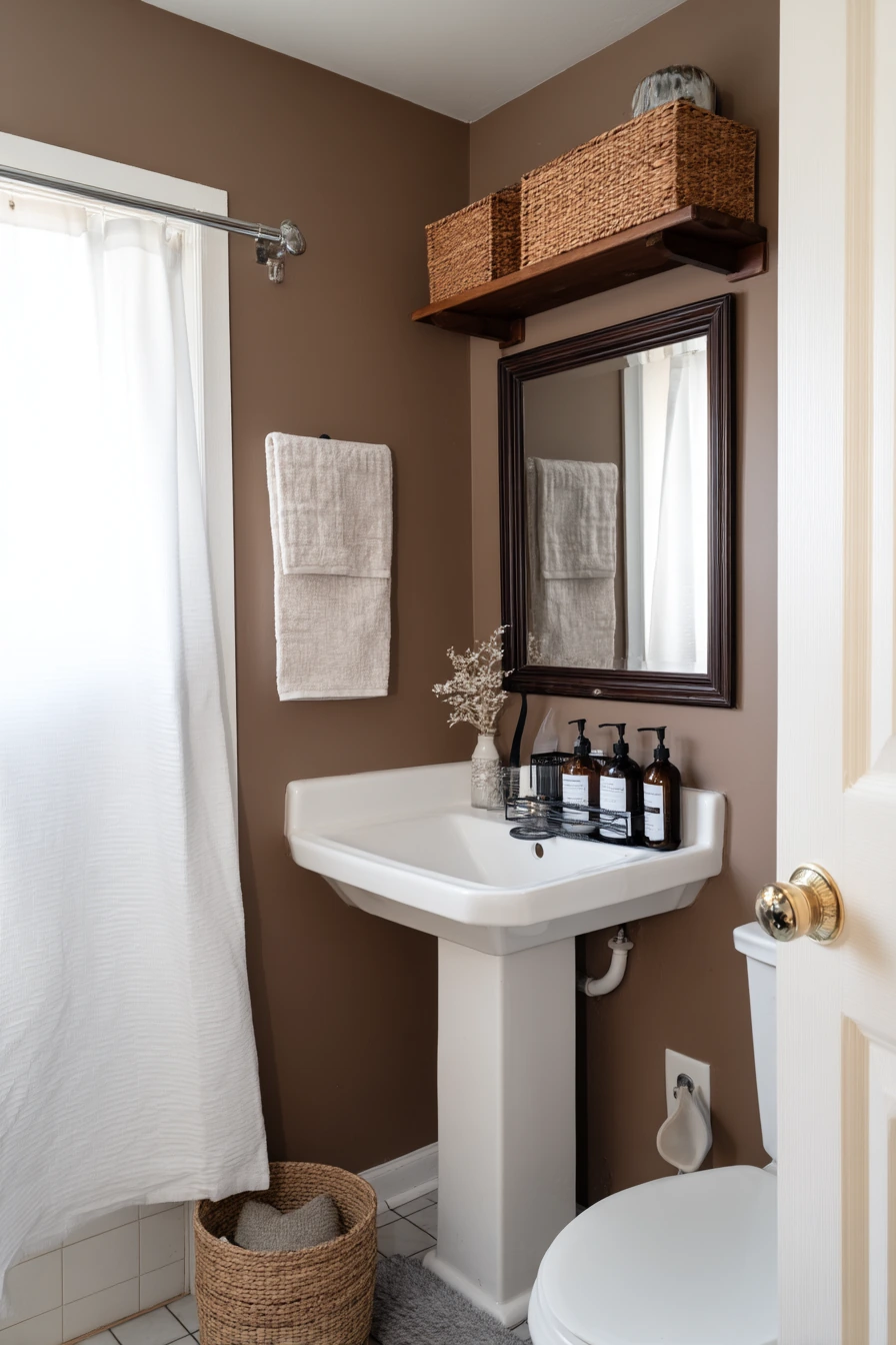 Budget Chocolate Brown Bath Refresh