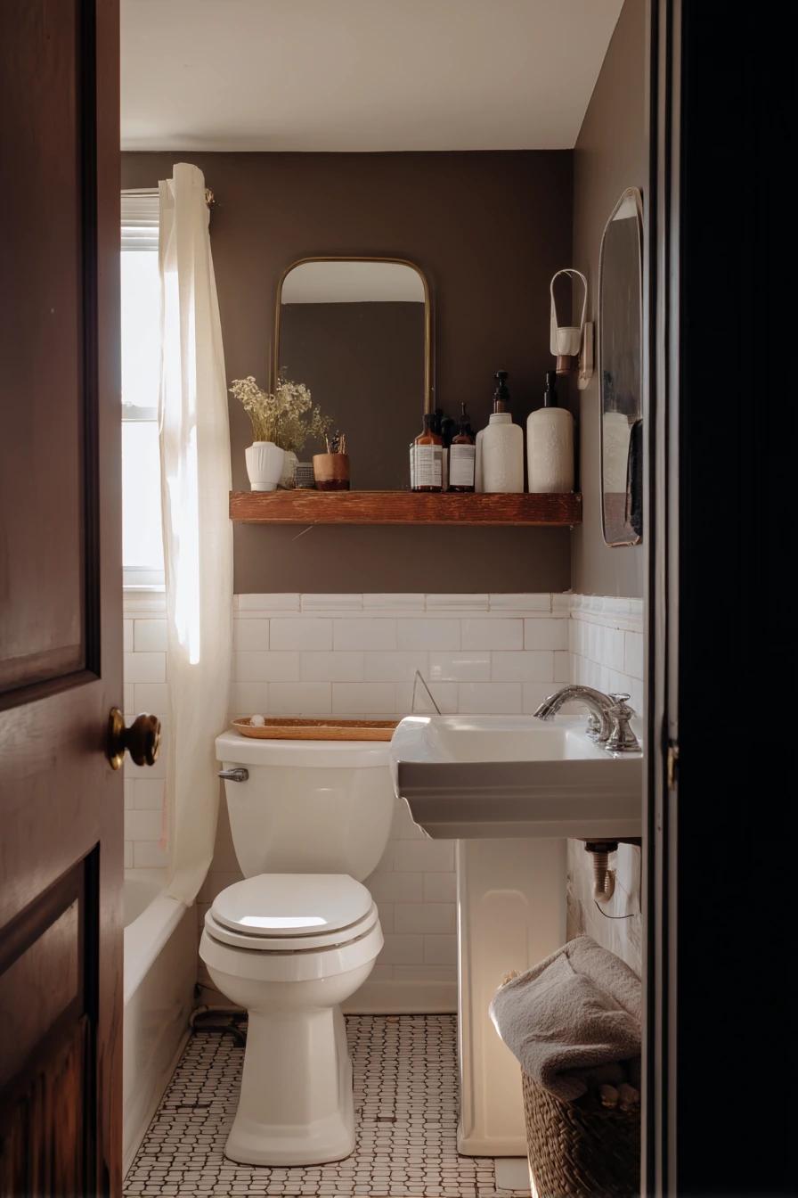 Budget Chocolate Brown Bath Refresh
