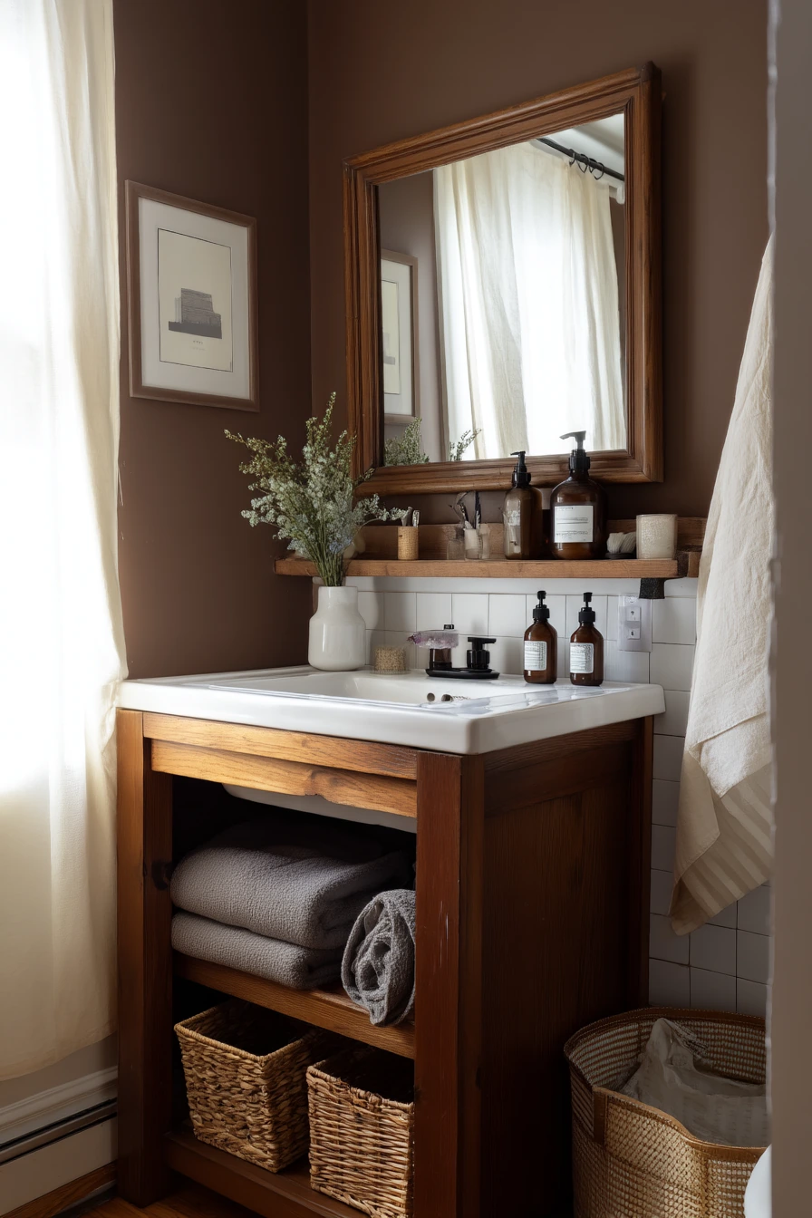 Budget Chocolate Brown Bath Refresh