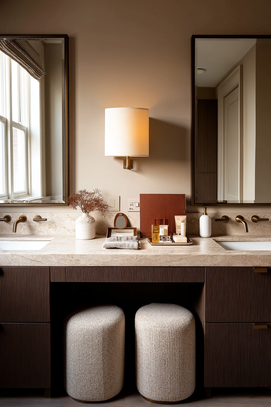 Chocolate Brown Ensuite for a Couple
