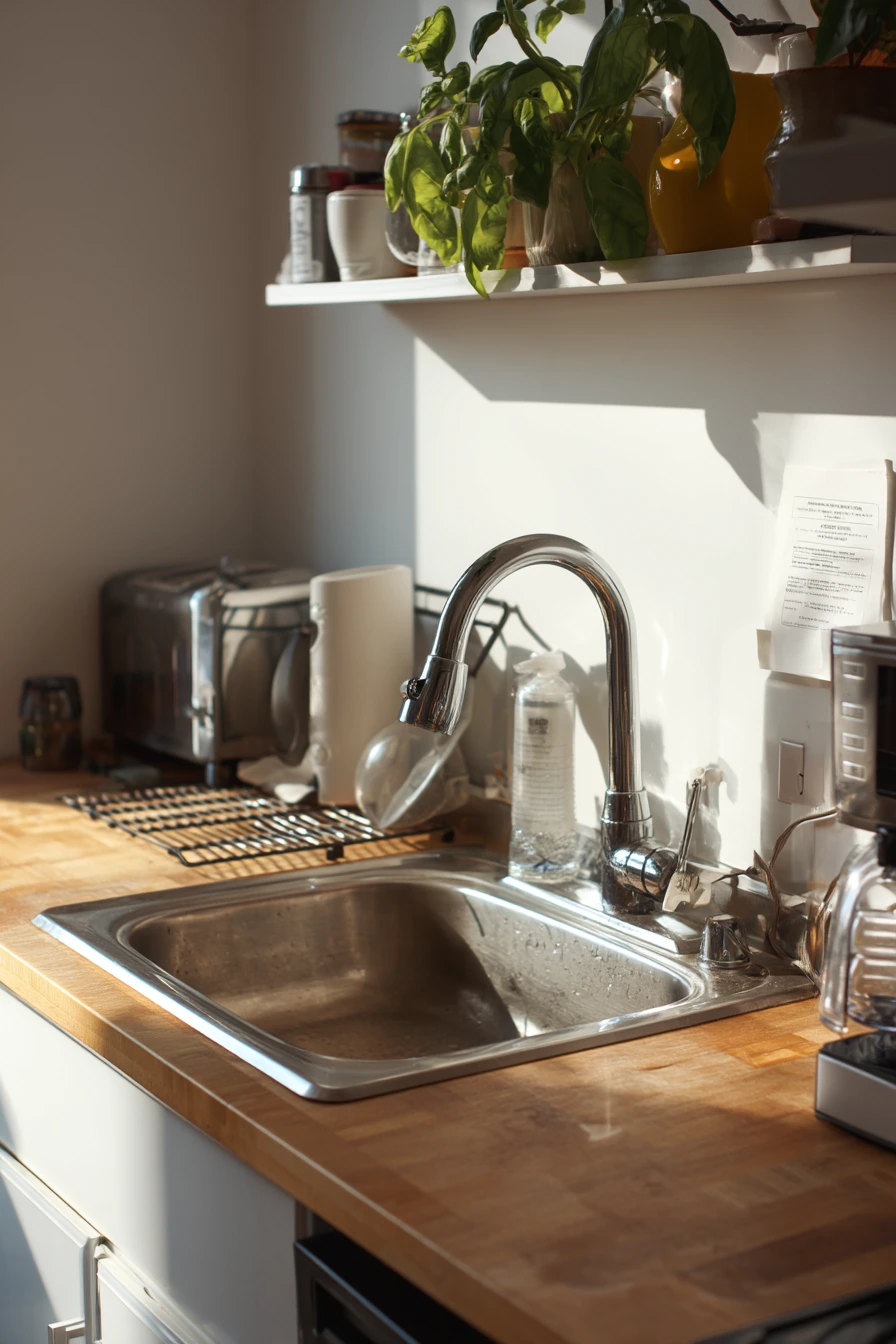 Small Apartment Galley Sink Upgrade