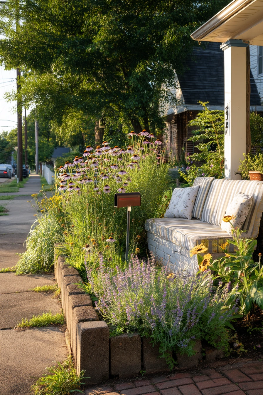 Budget Front Yard Pollinator Beds