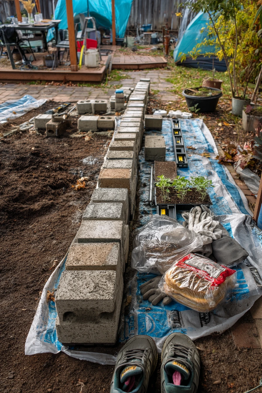Weekend DIY Cinder Block Build Day