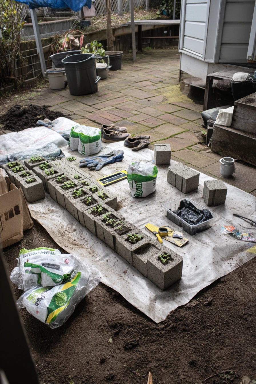Weekend DIY Cinder Block Build Day