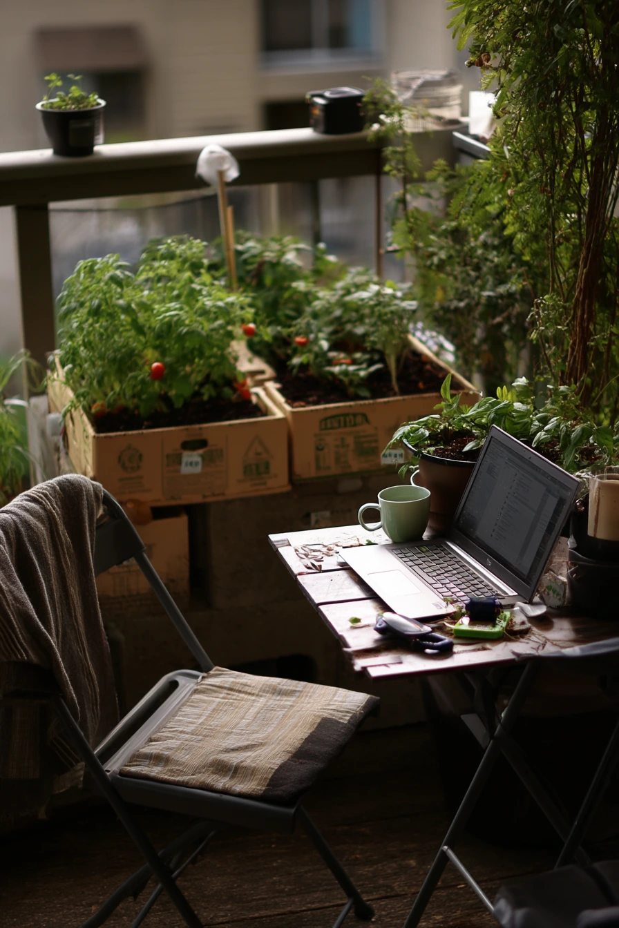 Urban Balcony Cinder Block Planter Hack