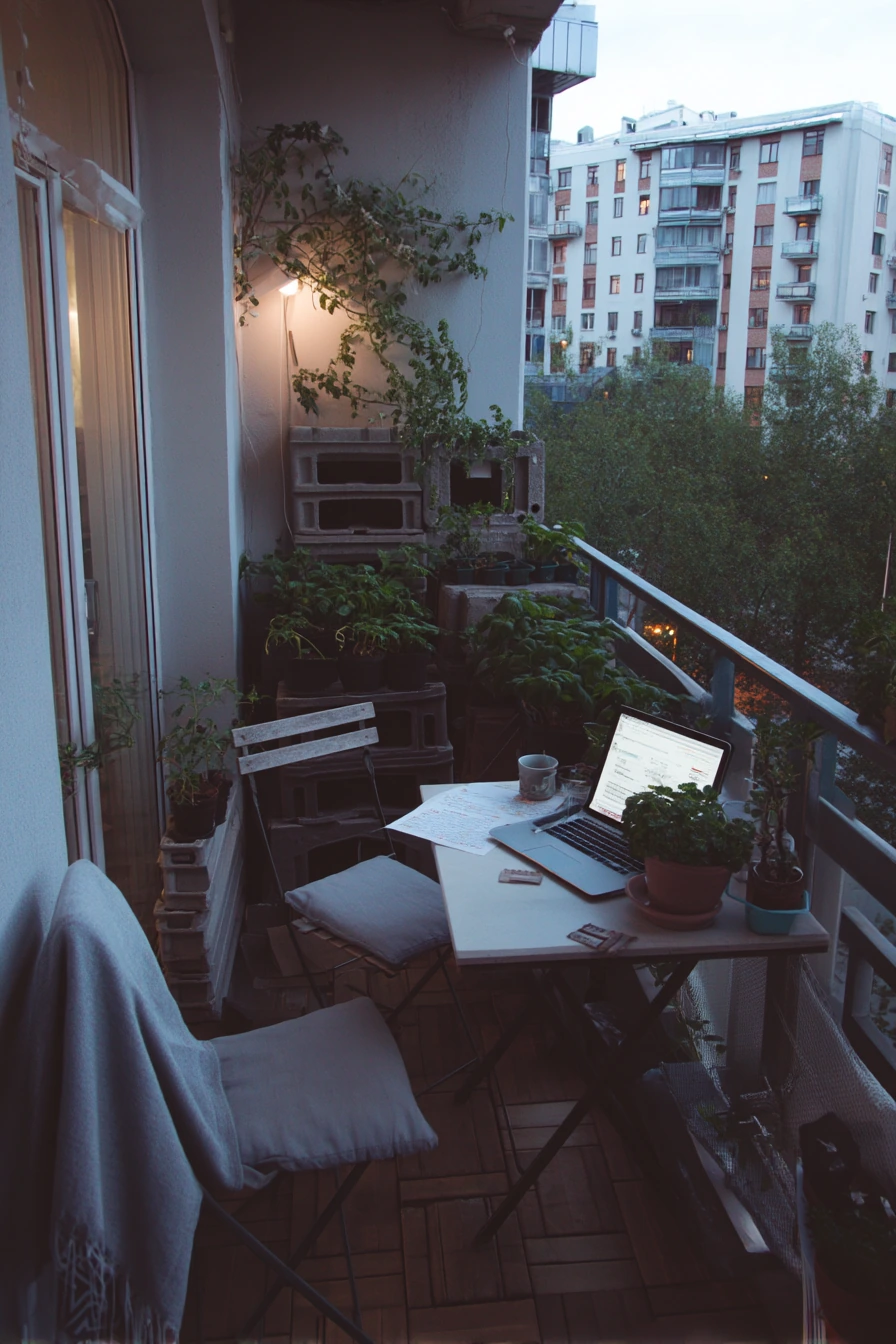 Urban Balcony Cinder Block Planter Hack