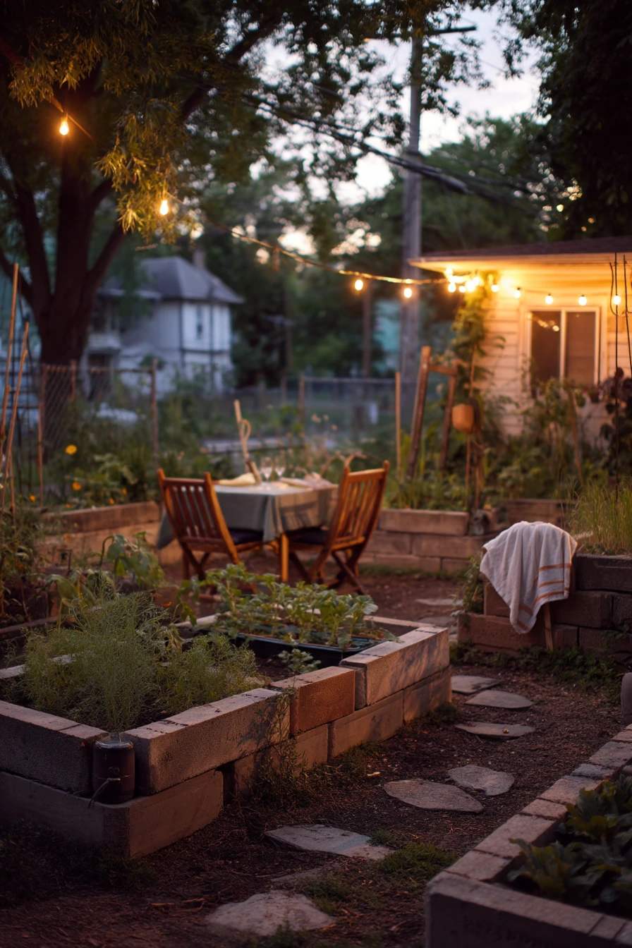 Cozy Evening Garden Glow