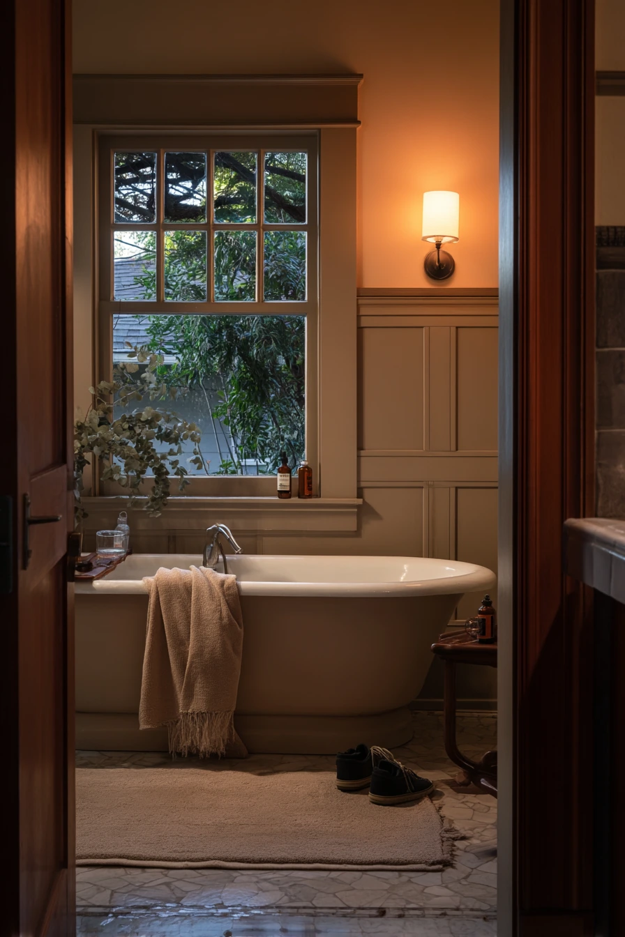 Vintage-Inspired Bath with Spa Habits