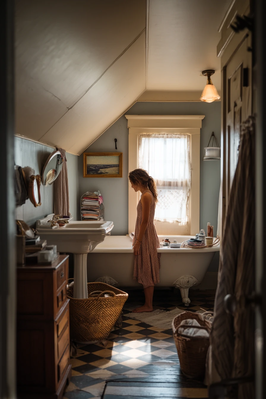 Attic Bath with Old-Home Charm