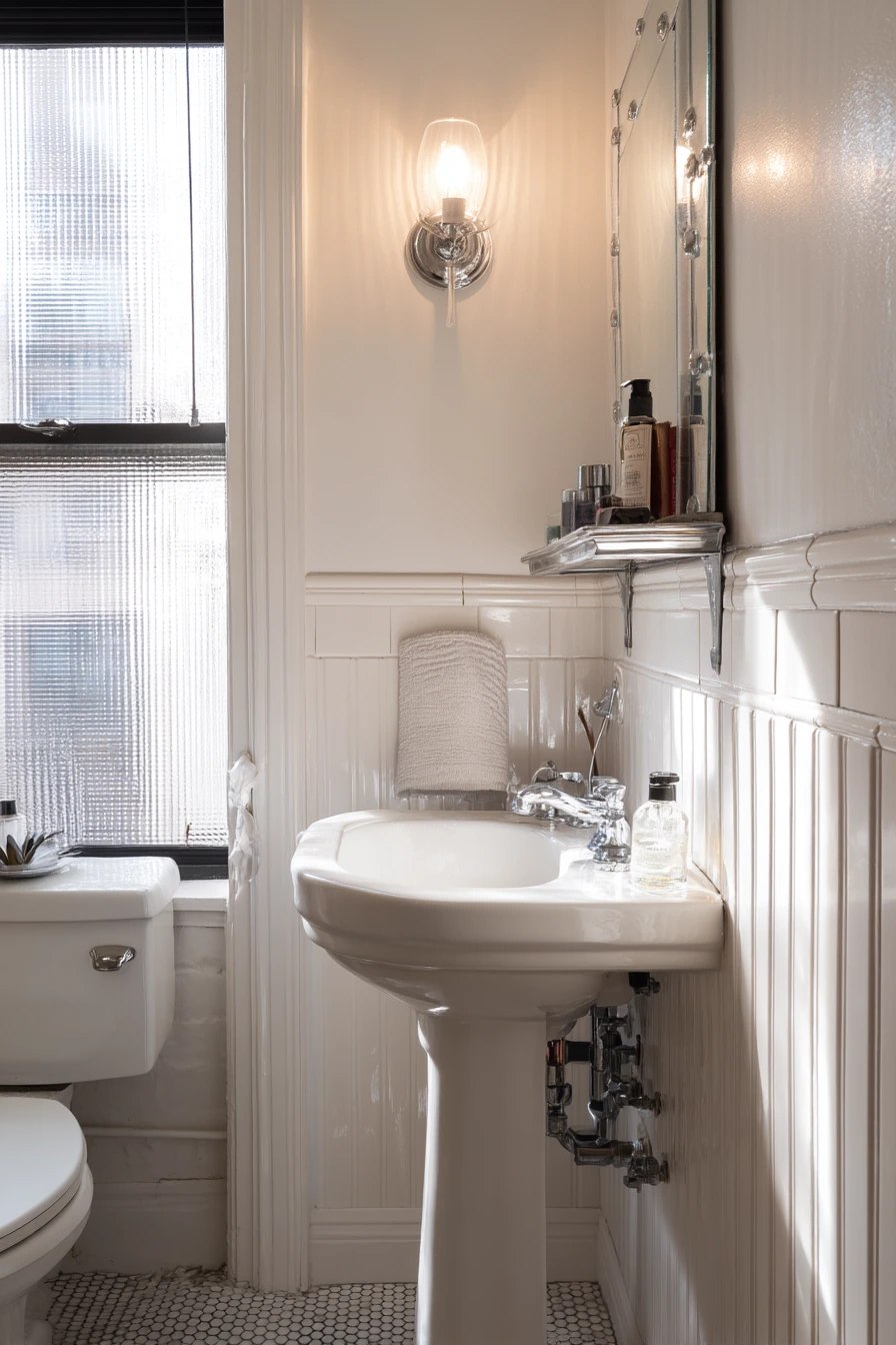 Compact Classic Bath for a City Apartment