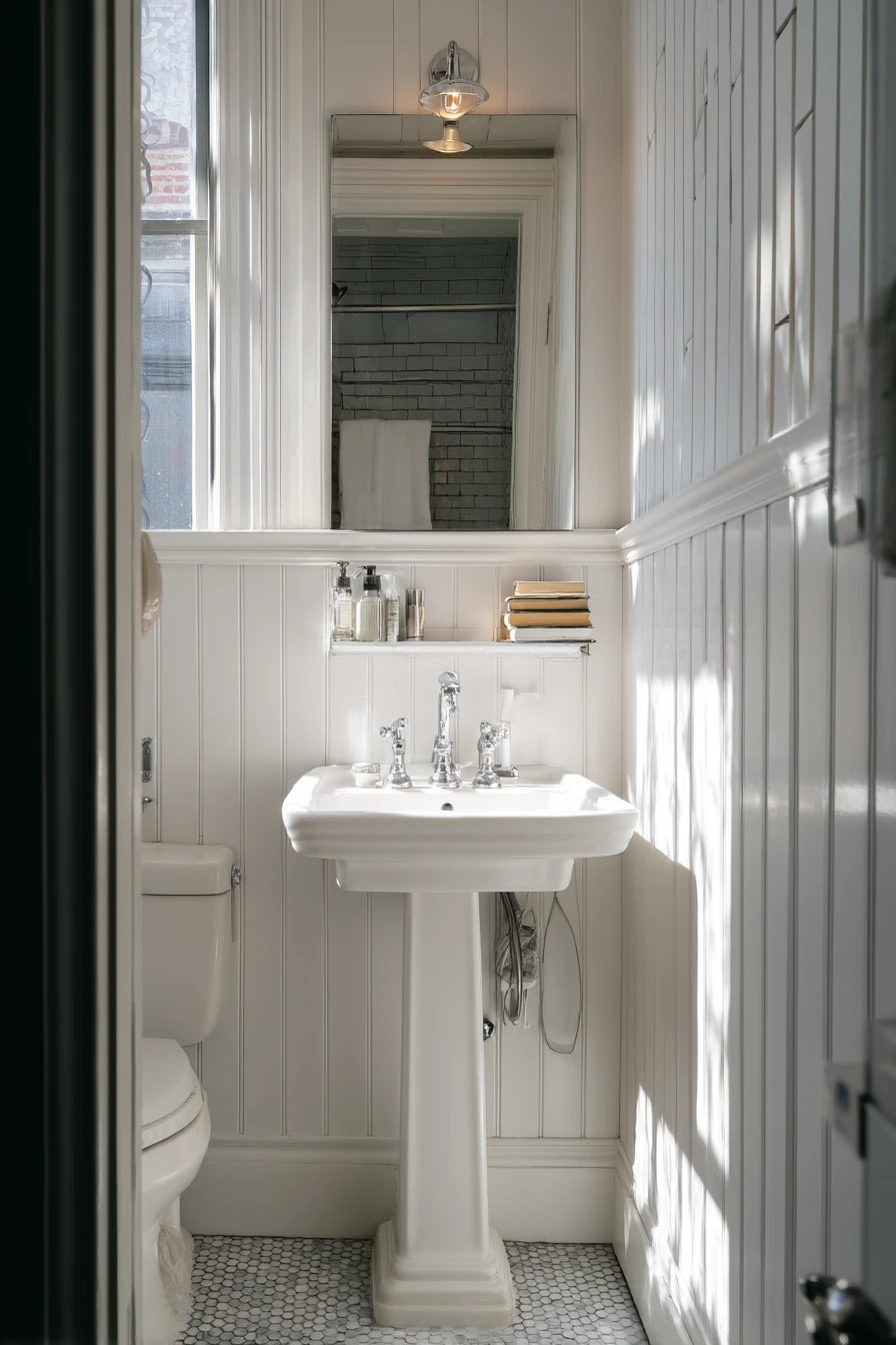 Compact Classic Bath for a City Apartment