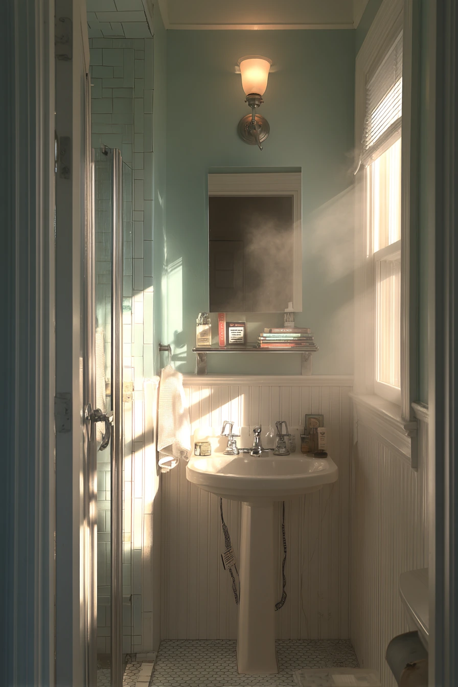 Compact Classic Bath for a City Apartment