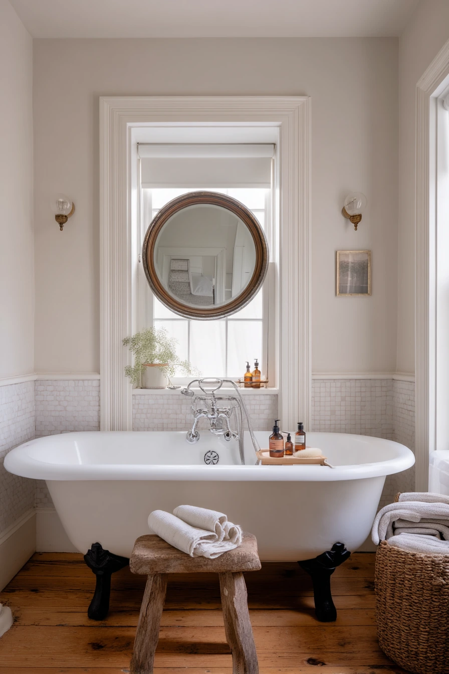 Historic Home Bath with Modern Comforts