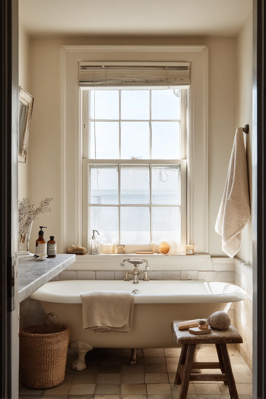 Historic Home Bath with Modern Comforts